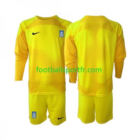 Tenue Grèce Gardien Enfant Domicile 2023 Maillot de Foot ML